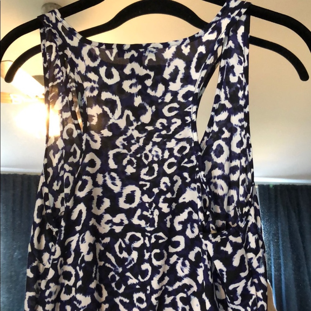 Aqua cheetah print racer back dress. NWT size m - Picture 5 of 6